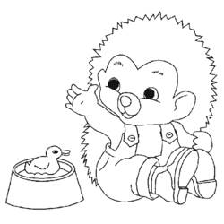 ぬりえページ: ハリネズミ (動物) #8218 - 無料の印刷可能なぬりえページ