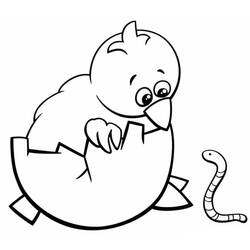 ぬりえページ: 雌鶏とひよこ (動物) #193180 - 無料の印刷可能なぬりえページ