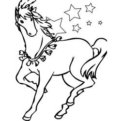 ぬりえページ: 馬 (動物) #2200 - 無料の印刷可能なぬりえページ