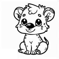 ぬりえページ: ハイエナ (動物) #186920 - 無料の印刷可能なぬりえページ