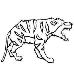 ぬりえページ: ハイエナ (動物) #186927 - 無料の印刷可能なぬりえページ