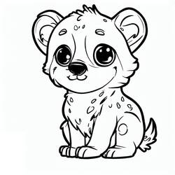 ぬりえページ: ハイエナ (動物) #186938 - 無料の印刷可能なぬりえページ