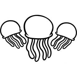 ぬりえページ: クラゲ (動物) #20420 - 無料の印刷可能なぬりえページ