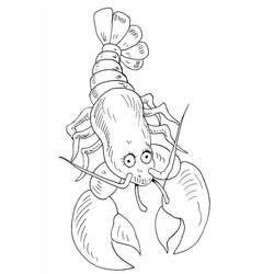 ぬりえページ: ロブスター (動物) #186719 - 無料の印刷可能なぬりえページ