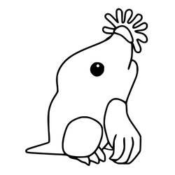 ぬりえページ: モグラ (動物) #210772 - 無料の印刷可能なぬりえページ
