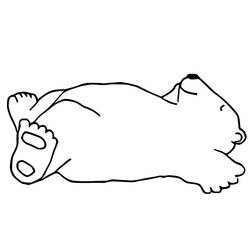 ぬりえページ: ホッキョクグマ (動物) #201234 - 無料の印刷可能なぬりえページ