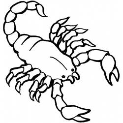 ぬりえページ: サソリ (動物) #14549 - 無料の印刷可能なぬりえページ