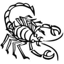 ぬりえページ: サソリ (動物) #14555 - 無料の印刷可能なぬりえページ