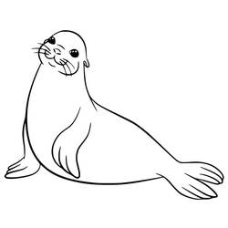 ぬりえページ: アシカ (動物) #192539 - 無料の印刷可能なぬりえページ