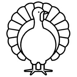 ぬりえページ: 七面鳥 (動物) #5297 - 無料の印刷可能なぬりえページ