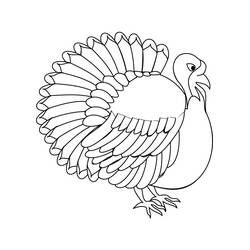 ぬりえページ: 七面鳥 (動物) #5310 - 無料の印刷可能なぬりえページ