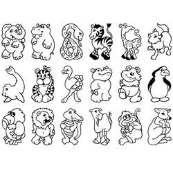 ぬりえページ: 野生/ジャングル動物 (動物) #21296 - 無料の印刷可能なぬりえページ