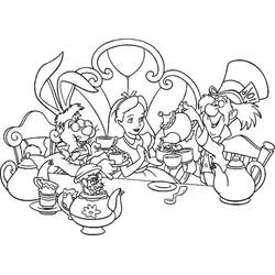 ぬりえページ: ふしぎの国のアリス (アニメーション映画) #127979 - 無料の印刷可能なぬりえページ