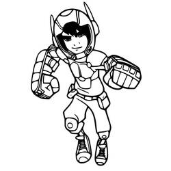 ぬりえページ: Big Hero 6 (アニメーション映画) #206693 - 無料の印刷可能なぬりえページ