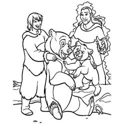 ぬりえページ: Brother Bear (アニメーション映画) #210105 - 無料の印刷可能なぬりえページ