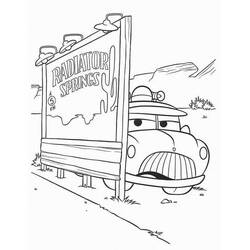 ぬりえページ: カーズ (アニメーション映画) #132522 - 無料の印刷可能なぬりえページ