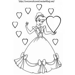 ぬりえ: シンデレラ - 無料の印刷可能なぬりえページ