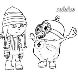 ぬりえページ: Despicable Me (アニメーション映画) #130460 - 無料の印刷可能なぬりえページ
