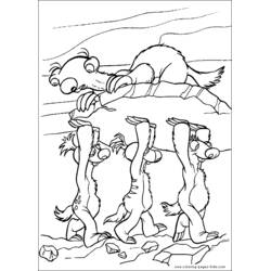 ぬりえページ: Ice Age (アニメーション映画) #71553 - 無料の印刷可能なぬりえページ
