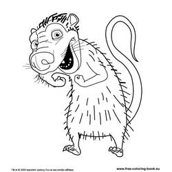 ぬりえページ: Ice Age (アニメーション映画) #71558 - 無料の印刷可能なぬりえページ