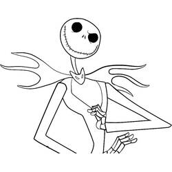 ぬりえページ: Jack Skellington (アニメーション映画) #202302 - 無料の印刷可能なぬりえページ