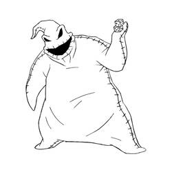 ぬりえページ: Jack Skellington (アニメーション映画) #202320 - 無料の印刷可能なぬりえページ