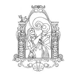 ぬりえページ: Jack Skellington (アニメーション映画) #202327 - 無料の印刷可能なぬりえページ