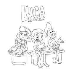 ぬりえ: Luca - 無料の印刷可能なぬりえページ