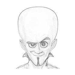 ぬりえ: Megamind - 無料の印刷可能なぬりえページ