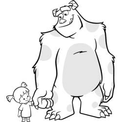 ぬりえページ: Monsters Inc. (アニメーション映画) #132380 - 無料の印刷可能なぬりえページ