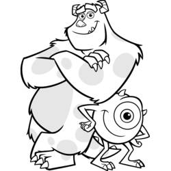 ぬりえページ: Monsters Inc. (アニメーション映画) #132386 - 無料の印刷可能なぬりえページ