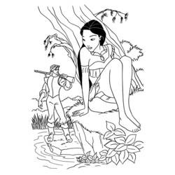 ぬりえページ: Pocahontas (アニメーション映画) #131338 - 無料の印刷可能なぬりえページ