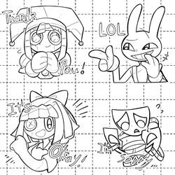 ぬりえページ: The Amazing Digital Circus (アニメーション映画) #213702 - 無料の印刷可能なぬりえページ