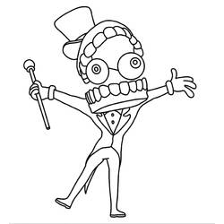 ぬりえページ: The Amazing Digital Circus (アニメーション映画) #213739 - 無料の印刷可能なぬりえページ