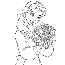 ぬりえページ: 美女と野獣 (アニメーション映画) #130936 - 無料の印刷可能なぬりえページ