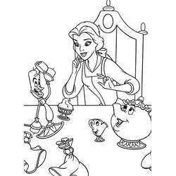 ぬりえページ: 美女と野獣 (アニメーション映画) #130958 - 無料の印刷可能なぬりえページ
