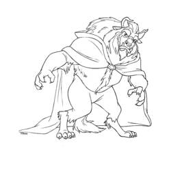 ぬりえページ: 美女と野獣 (アニメーション映画) #130988 - 無料の印刷可能なぬりえページ