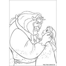 ぬりえページ: 美女と野獣 (アニメーション映画) #131039 - 無料の印刷可能なぬりえページ