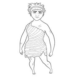 ぬりえページ: The Croods (アニメーション映画) #205776 - 無料の印刷可能なぬりえページ