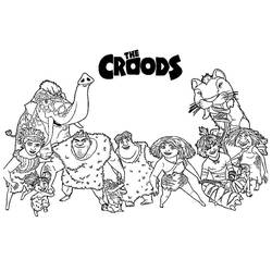 ぬりえページ: The Croods (アニメーション映画) #205784 - 無料の印刷可能なぬりえページ