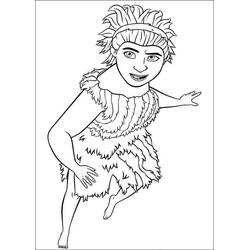 ぬりえページ: The Croods (アニメーション映画) #205797 - 無料の印刷可能なぬりえページ