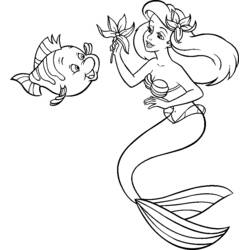 ぬりえページ: リトル・マーメイド (アニメーション映画) #127248 - 無料の印刷可能なぬりえページ