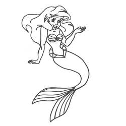ぬりえページ: リトル・マーメイド (アニメーション映画) #127292 - 無料の印刷可能なぬりえページ