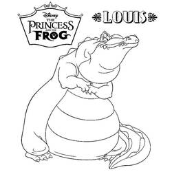 ぬりえページ: The Princessとthe Frog (アニメーション映画) #208982 - 無料の印刷可能なぬりえページ