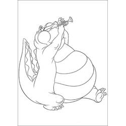 ぬりえページ: The Princessとthe Frog (アニメーション映画) #208983 - 無料の印刷可能なぬりえページ