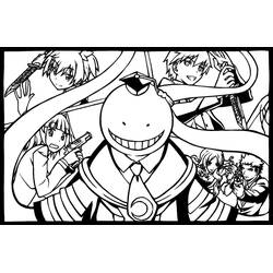 ぬりえページ: 暗殺教室 (アニメとマンガ) #184488 - 無料の印刷可能なぬりえページ