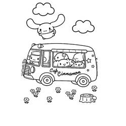 ぬりえページ: シナモロール (アニメとマンガ) #212234 - 無料の印刷可能なぬりえページ