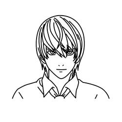 ぬりえページ: デスノート (アニメとマンガ) #183128 - 無料の印刷可能なぬりえページ