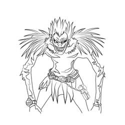 ぬりえページ: デスノート (アニメとマンガ) #183133 - 無料の印刷可能なぬりえページ