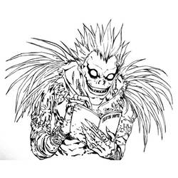 ぬりえページ: デスノート (アニメとマンガ) #183143 - 無料の印刷可能なぬりえページ